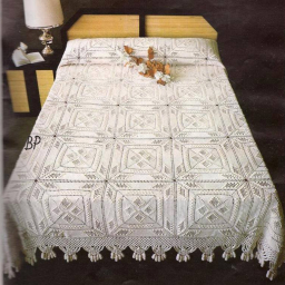 Очень красивое покрывало крючком. Схемы