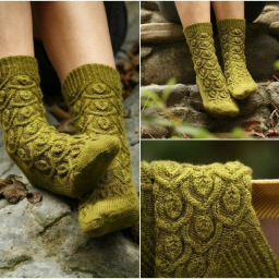 Носочки спицами. Схема узора