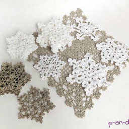 Вяжем снежинки