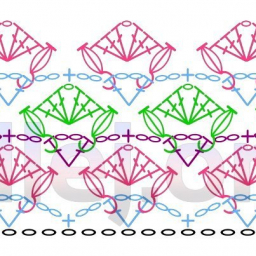 Ракушки с пышными столбиками. Объемные ракушки