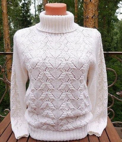 Красивейший узор для свитера или пуловера