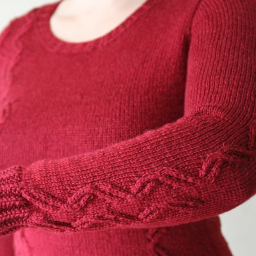 Связать рукав сверху. Мастер класс