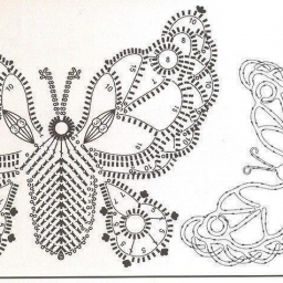 Бабочки крючком