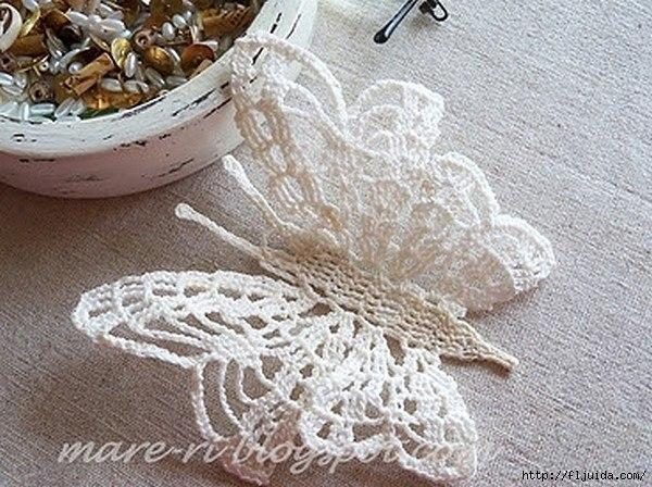 Бабочки крючком Бабочки крючком