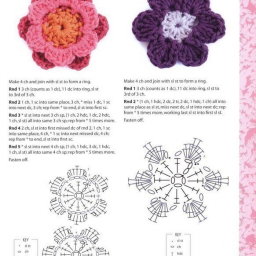 Цветочки крючком