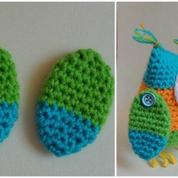 Яркая совушка крючком