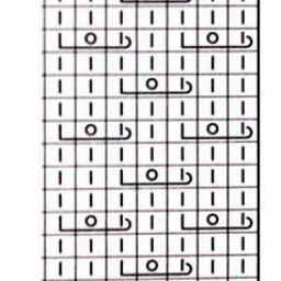 Чехол для подушки спицами.