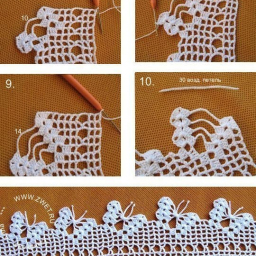 Обвязка с бабочками