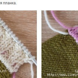 Как связать красивую планку с двойным краем