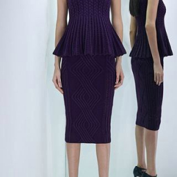 Юбка спицами