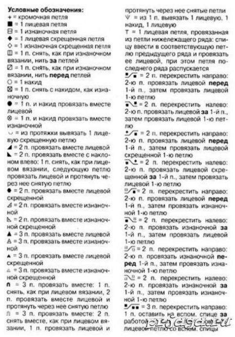 Узор спицами из книги Хитоми Шида Узор спицами из книги Хитоми Шида