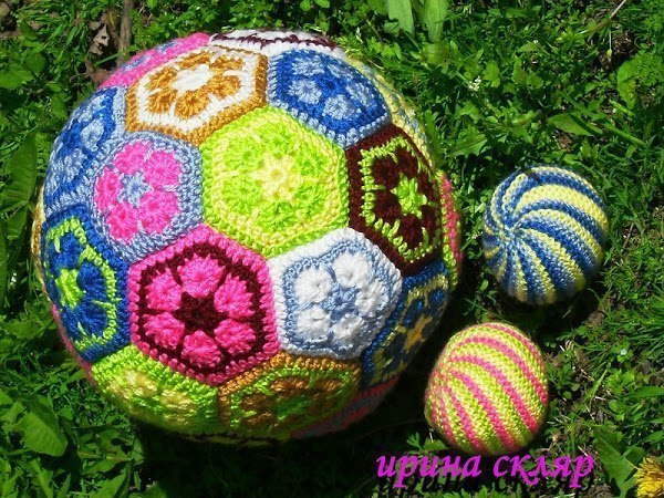 Игрушки из мотивов Африканский цветок.