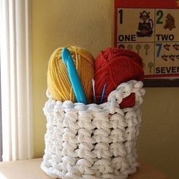 Корзины крючком