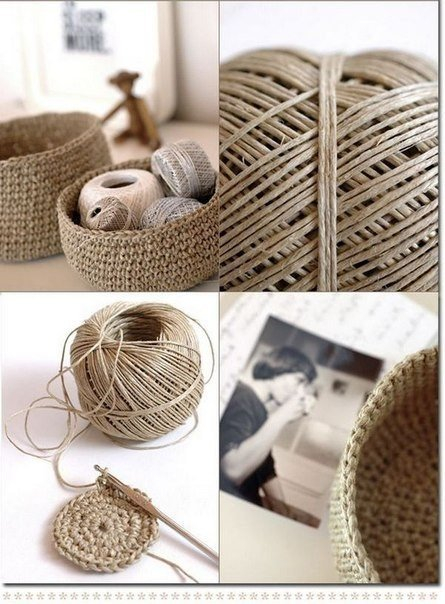 Корзины крючком Корзины крючком