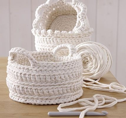 Корзины крючком Корзины крючком