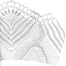 Вяжем очень красивую скатерть.