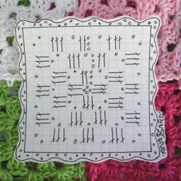 Симпатичный плед из мотивов, крючком