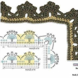 Варианты обвязки края крючком