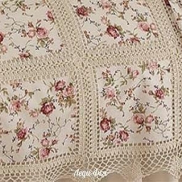 Великолепное покрывало из квадратов ткани