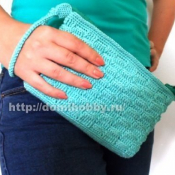 Вязание крючком сумочки клатч