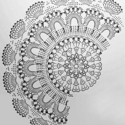 Ковер из полиэфирного шнура крючком.