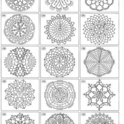 Мотивы крючком. Схемы.