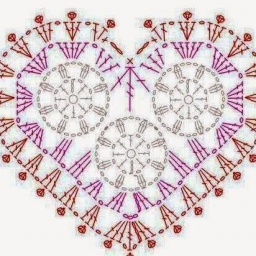 Сердечки крючком