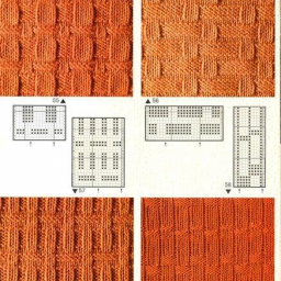 Узоры спицами из лицевых и изнаночных петель