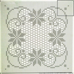 Красивая филейная салфетка и скатерть.