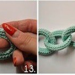 Пошаговое вязание объемных колец крючком.