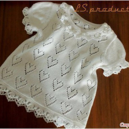 Узор сердечки для детских изделий