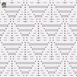 Геометрический узор для вязания свитера. Схема вязания узора для свитера спицами