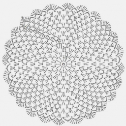 Простые салфетки крючком