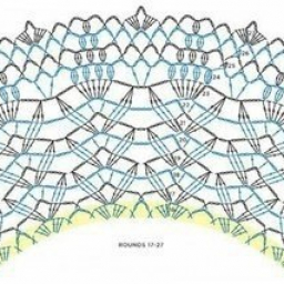 Вязаная крючком круглая салфетка