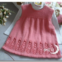 Узор для низа сарафанчика спицами
