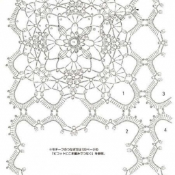 Квадратные мотивы крючком