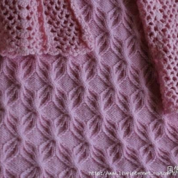 Узор спицами.