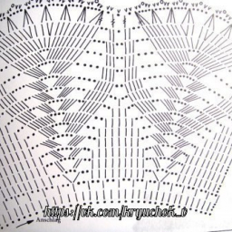 Ажурный воротник крючком