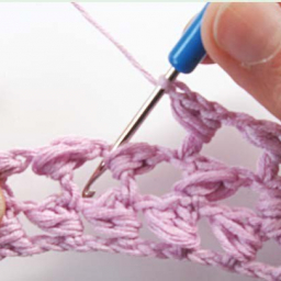 Как вязать обвязанный столбик с накидом