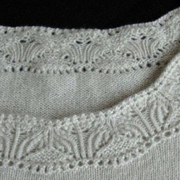 Схема каймы спицами