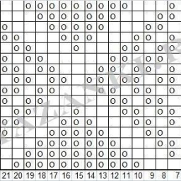 Патентный узор спицами Ромбы