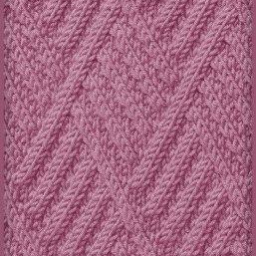 Ромбовидный узор спицами