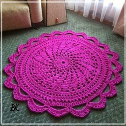 Вязаные коврики - уют в доме