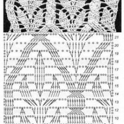 Листиковые узоры крючком