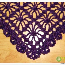 Красивая и очень оригинальная шаль