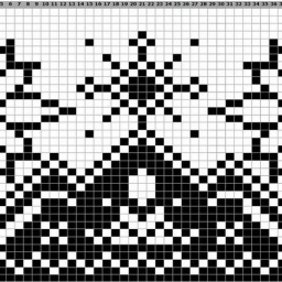 Жаккардовый узор для шапки