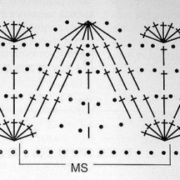 Шарф-палантин крючком