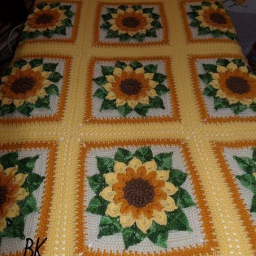 Плед подсолнух