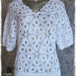 Вязаная блузка