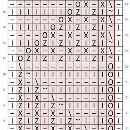 Узоры спицами ажурные волны Паруса